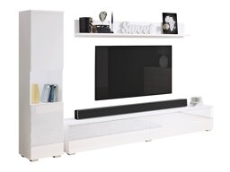 Комплект за хол Sarasota 130 (Бял + Бял гланц)