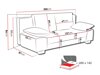 Canapé convertible Comfivo 145 (Porto 27 + Porto 21)