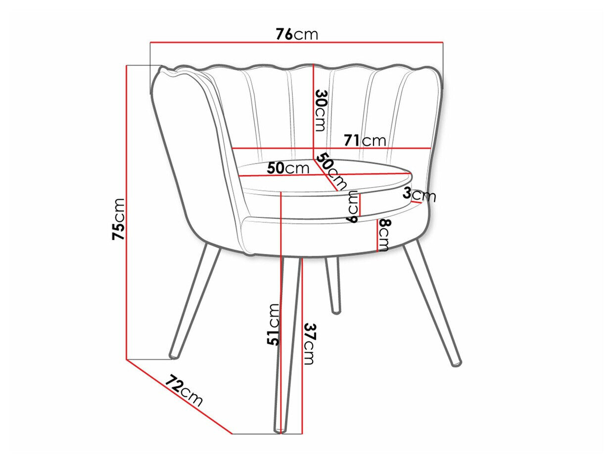 Fauteuil Comfivo Univae (Grijs + Gouden)