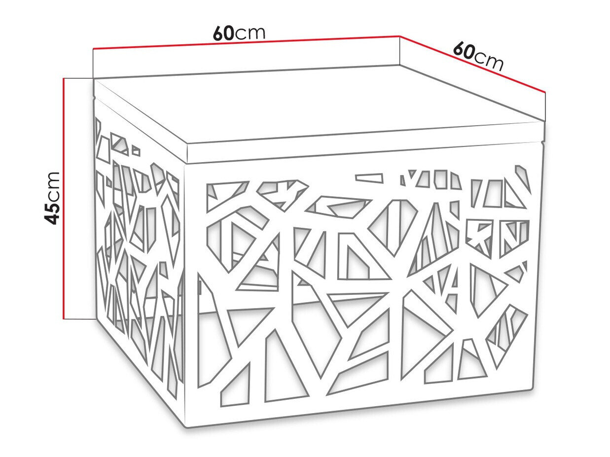 Sofabord Germantown 102 (Mat sort + Glansfuld hvid)
