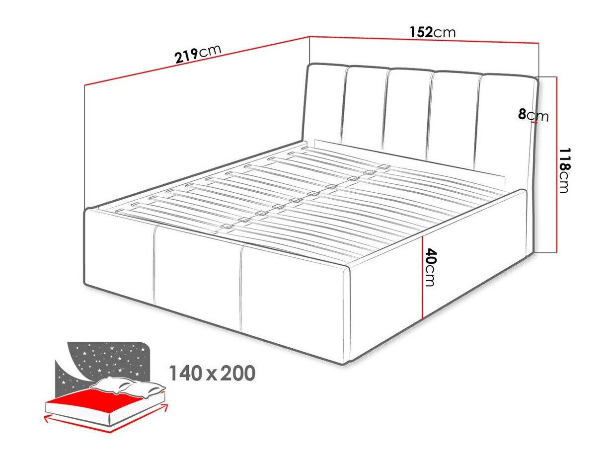 Bed ComfiDream Lumora (Fresh 01)