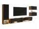 Elutoa komplekt Sarasota 124 (Wotani tamm + Läikiv must)