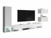 Woonkamerset Sarasota 124 (Wit + Glanzend wit)