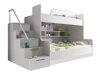 Stapelbed Campus (Wit + Glanzend wit)