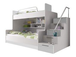 Stapelbed Campus (Wit + Glanzend wit)