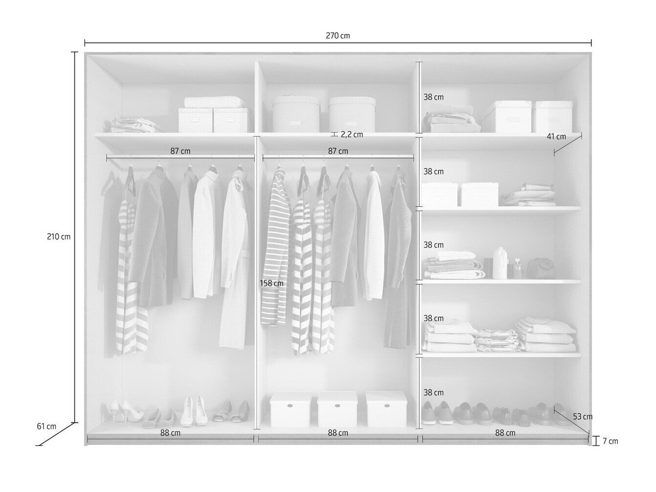 Garderobeskab Levruvu 101