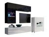 Stuemøbelsæt Remus III (Sort + Blank sort + Hvid + Glansfuld hvid)