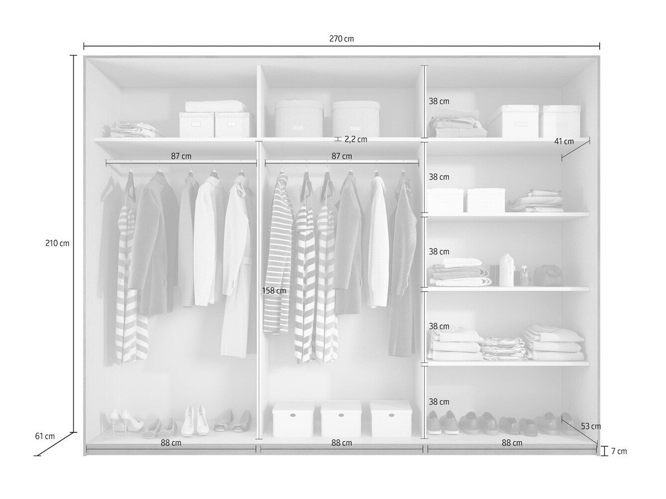 Garderobeskab Levruvu 112