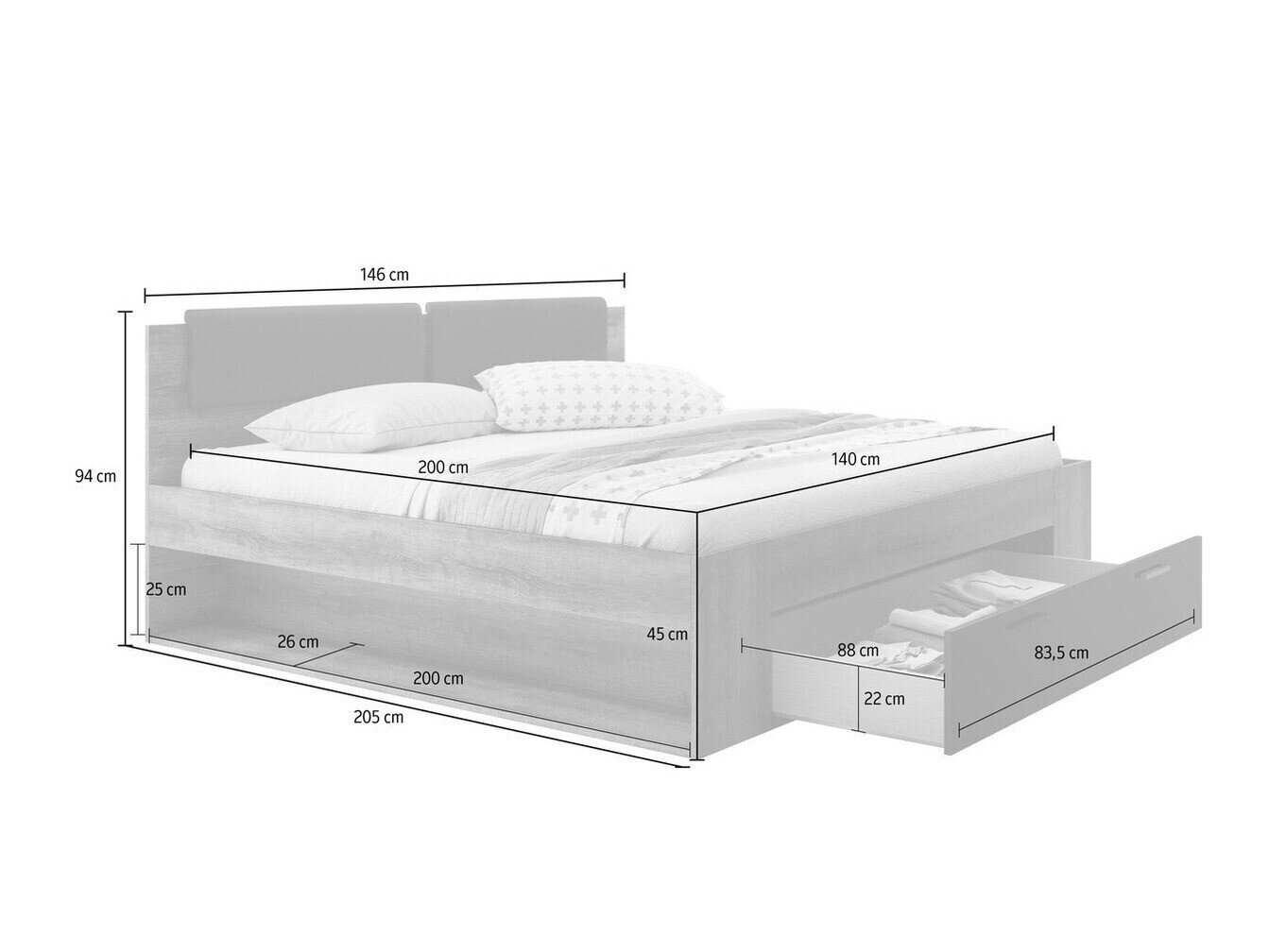 Seng Levruvu 106 (Kloster eg + Blank sort)