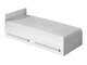 Bed Merevari 102 (Wit + Glanzend wit + Grijs)