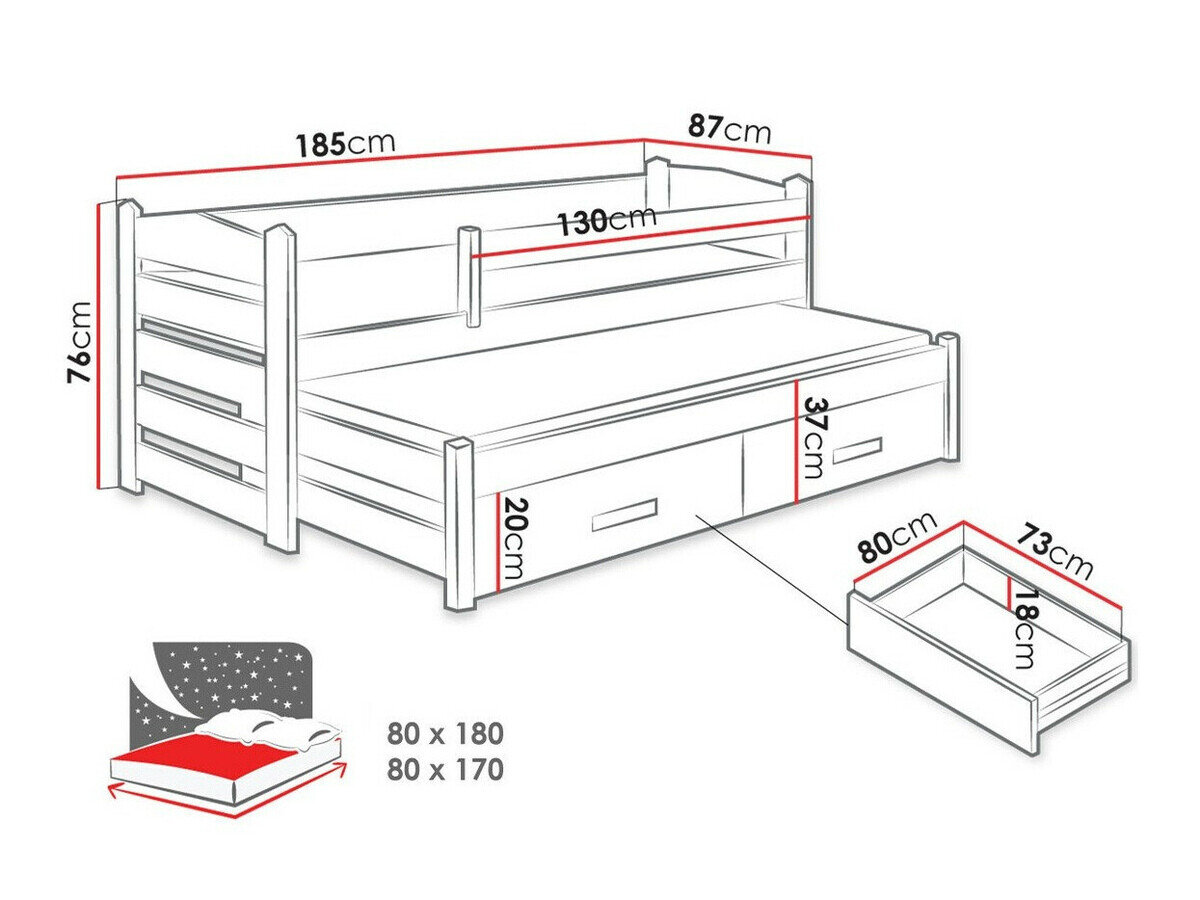 Seng Henderson 139 (Hvid + Artisan eg)