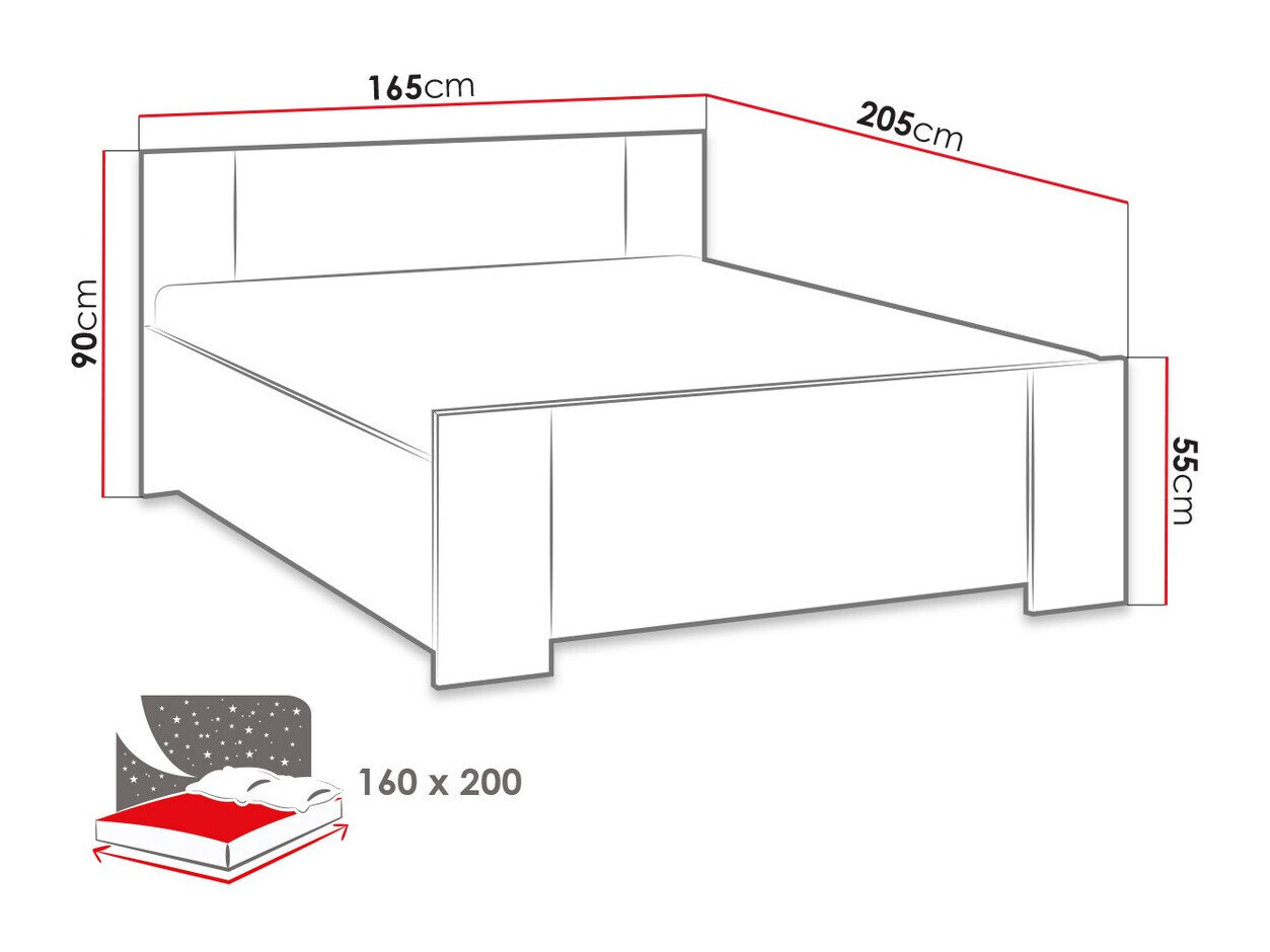 Bed Catromi 101 (Wit + Soft Pik 017)