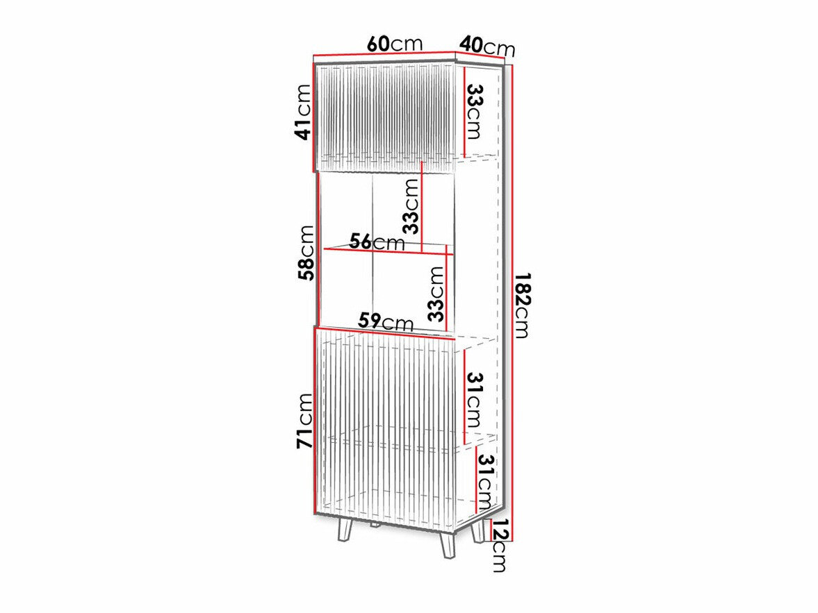 Reol Dicto (Hvid + Sort)