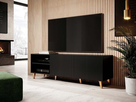 TV-meubel Dicto (Zwart + Gouden)