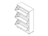 Schoenenkast Fenmora 102 (Wit)