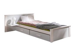 Bed Henderson 117 (Wit + Grijs)