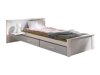 Lit Henderson 117 (Blanc + Gris)