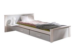 Bed Henderson 118 (Wit + Grijs)