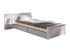Bed Henderson 118 (Wit + Grijs)