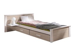 Bed Henderson 118 (Wit + Sonoma eik)