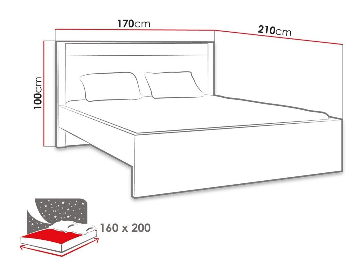 Bed Serfeno 117 (Ambachtelijk wit)