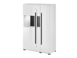 Aparador Ophsalu 105 (Branco + Branco brilhante)
