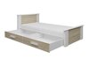 Bed Henderson 115 (Wit + Truffel)