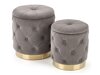 Set poefs Houston 1154 (Grijs)