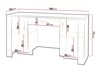 Bureau Melfeli 114 (Milanon chêne + Crème)