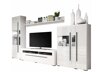 Wohnzimmer-Sets Ophsalu 111 (Weiss + Weiss glänzend)