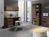 Bureau Fivelbo 100 (Gebleekt eiken + Glanzend wit)