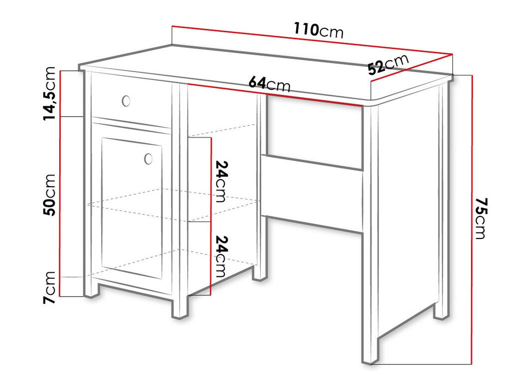 Skrivebord Elblive 120