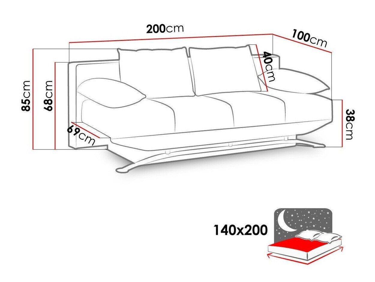 Sovesofa Velum (Soft 020)