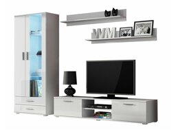 Set za dnevni boravak Tornola 115 (Bijela + Sjajno bijela)
