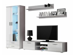 Woonkamerset Tornola 115 (Wit + Glanzend wit)