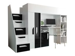Hoogslaper Hartford 192 (Wit + Glanzend zwart + Glanzend wit)