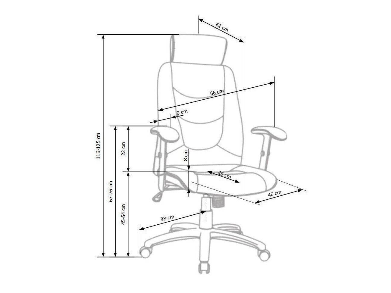 Kontorstol Houston 196
