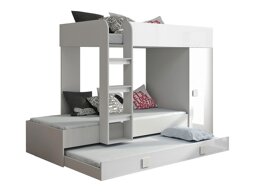 Stapelbed Hartford 191 (Wit + Glanzend wit)