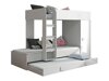 Stapelbed Hartford 191 (Wit + Glanzend wit)