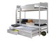 Stapelbed Henderson 114 (Wit + Grijs)