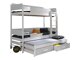 Stapelbed Henderson 114 (Wit + Grijs)