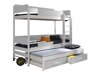 Stapelbed Henderson 114 (Wit + Grijs)