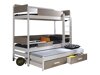 Stapelbed Henderson 114 (Wit + Truffel)