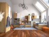 Bed Mirelbu 112 (Artisan eiken + Glanzend wit + Zwart)