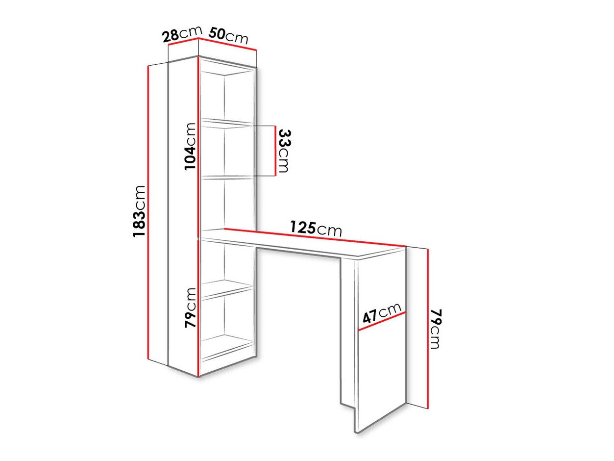 Bureau Dover 109 (Wit)