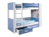 Lit superposé Henderson 142 (Blanc + Bleu)