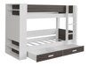 Stapelbed Henderson 141 (Wit + Blauw)