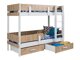 Stapelbed Henderson 144 (Wit + Artisan eiken)