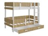 Stapelbed Henderson 144 (Wit + Artisan eiken)