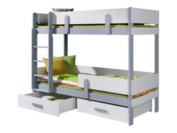 Stapelbed Henderson 144 (Wit + Grijs)